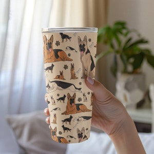German shepherd Viking Tumblers, GSD coffee mug, Shepherd mom mug, christmas mug gift, dog lover dad gift, K9 dog gift