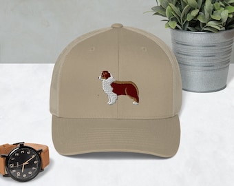 Australian shepherd Baseball Hat, Trucker Cap,Aussie cap for Boy or Girl, Australian shepherd gift, Blackt tricolor, red tricolor