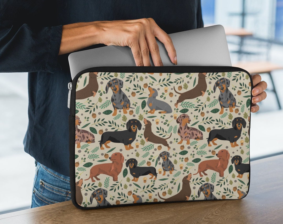 Dachshund Laptop Sleeve, Dachshund Gift, Dog Lover Laptop Case, MacBook ...