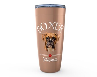 Boxer Mom Gift Viking Tumblers Boxer Dog Lover