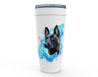 Custom Belgian Malinois Viking Tumblers, malinois lover gift idea