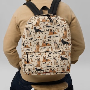 German Shepherd  Backpack, GSD bag, German Shepherd Bag, Funny German Shepherd Bag