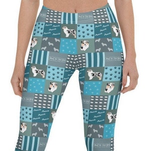 Blue merle australian shepherd Leggings