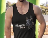 Belgian malinois dad Unisex Tank Top, fitness top with malinois