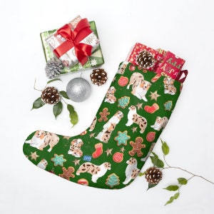 Red Merle Australische herder, mini aussie, kerstkousen, Aussie Lover Kerstkousen, Hond Lover Christmas Gift Idea