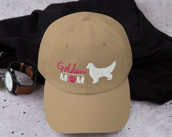 Golden retriever baseball hat , golden mom gifts