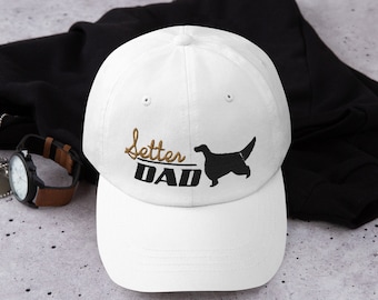 Setter Dad hat - Setter lover men - English setter- Hunter gift - Irish setter-Gordon setter