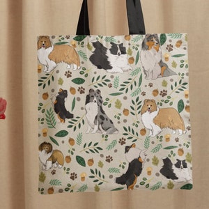 Shetland herdershond minnaar Tote tas