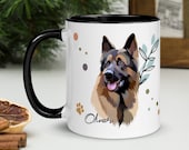 Custom German shepherd, GSD coffee mug, Shepherd mom mug, christmas mug gift, dog lover dad gift, K9 dog gift