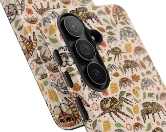 Patterned jumping spider   Phone Case | jumping spider  art Tough Cases