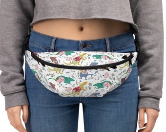 Pet rat  Fanny Pack, funny rats gift, rat and flowers, rat gift for women, cute rat christmas gift