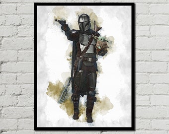 MANDALORIAN - Mandalorian Digital - Mandalorian Poster- Star Wars Poster - Star Wars Print - Digital Print - Star Wars Art - Printable Art