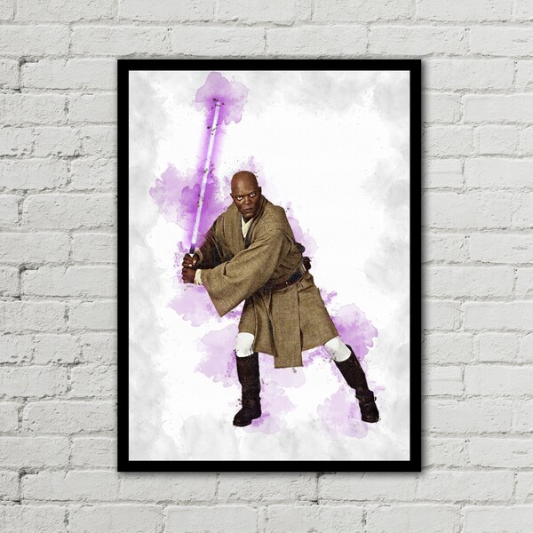 Mace Windu Art Print Etsy