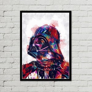 DARTH VADER - Darth Vader Poster - Darth Vader Digital - Star Wars Poster - Digital Print - Watercolor Art - Fan Art - Printable Art