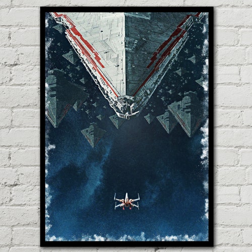 STAR WARS POSTER X Wing Poster Destroyer Poster Star Wars Etsy