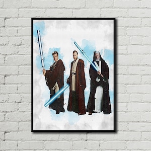 OBI-WAN KENOBI - Obi-Wan Kenobi Poster - Obi-Wan Kenobi Digital - Star Wars Poster - Digital Print- Watercolor Art- Fan Art- Printable Art