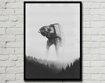 AT-AT WALKER - At-At Walker Poster - At-At Walker Digital - Star Wars Poster - Digital Print - Watercolor Art - Fan Art - Printable Art