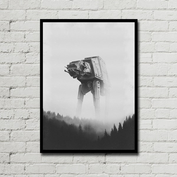 AT-AT WALKER - At-At Walker Poster - At-At Walker Digital - Star Wars Poster - Digital Print - Watercolor Art - Fan Art - Printable Art