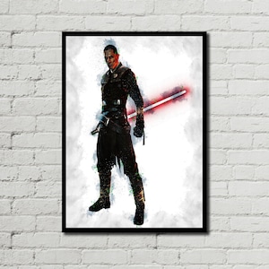 STARKILLER - Starkiller Digital - Starkiller Poster - Star Wars Poster - Star Wars Print - Digital Download - Digital Print - Watercolor Art