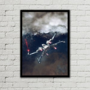 X WING - X Wing Poster - X Wing Digital - Star Wars Poster - Digital Print - Watercolor - Watercolor Art - Fan Art - Printable Art