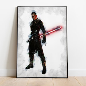 STARKILLER - Starkiller Poster - Star Wars Poster - Star Wars Print - Canvas Poster - Printed Poster - Fan Art - Watercolor Art