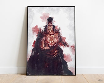 DARTH BANE POSTER - Star Wars Poster - Sith Poster - Unframed Poster - Canvas Poster - Star Wars Print - Watercolor Art - Fan Art - Wall Art