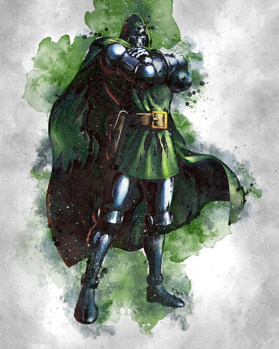 Dr Doom Dr Doom Poster Dr Doom Digital Marvel Poster Etsy 日本