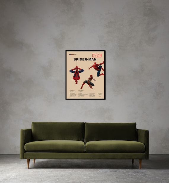 Tableau Spider-Man Marvel avec Cadre sous Verre - Déco Salon & Chambre Enfant et Adolescent, Poster Tanger Tableau Spider-Man Marvel avec Cadre sous Verre - Déco Salon & Chambre Enfant et Adolescent, Poster Tanger