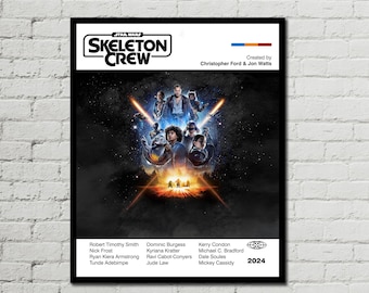 SKELETON CREW POSTER - Star Wars Poster - Digital Art - Printable Art - Wall Art - Mid Century Modern Art - Home Decor