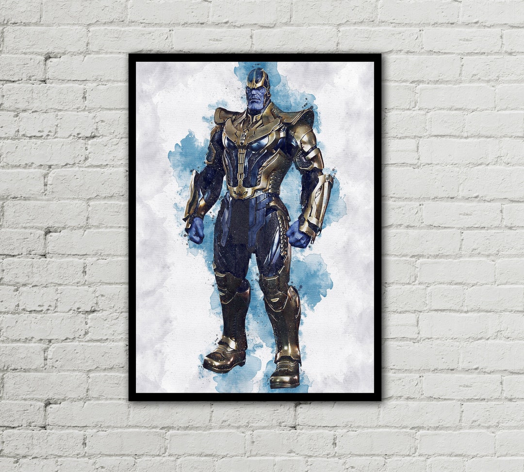 THANOS - Thanos Print - Thanos Digital - Marvel Poster - Avengers ...