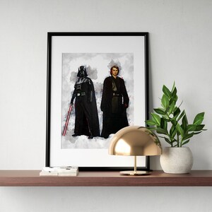 Darth Vader & Anakin Skywalker Star Wars Poster Digital Download ...