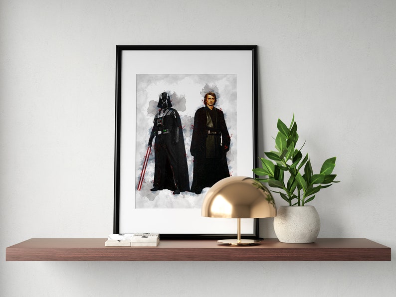 Darth Vader & Anakin Skywalker Star Wars Poster Digital - Etsy