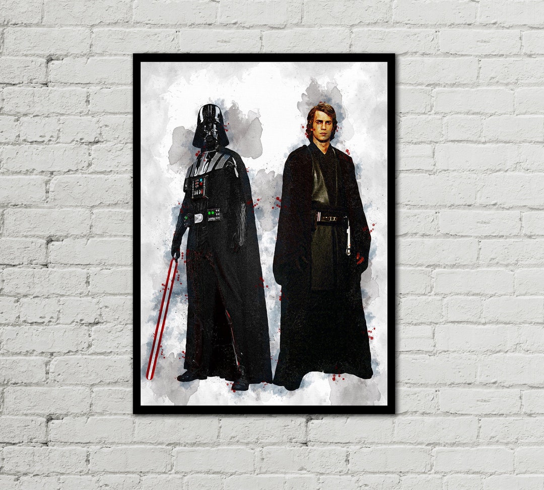 Darth Vader & Anakin Skywalker Star Wars Poster Digital Download ...