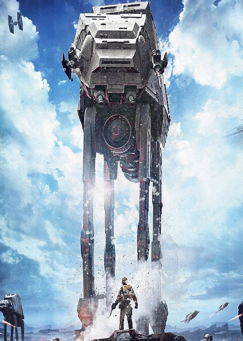 AT AT WALKER At-At Walker Poster At-At Walker Digital | Etsy