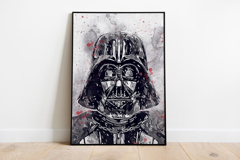DARTH VADER Darth Vader Poster Darth Vader Digital Star Etsy