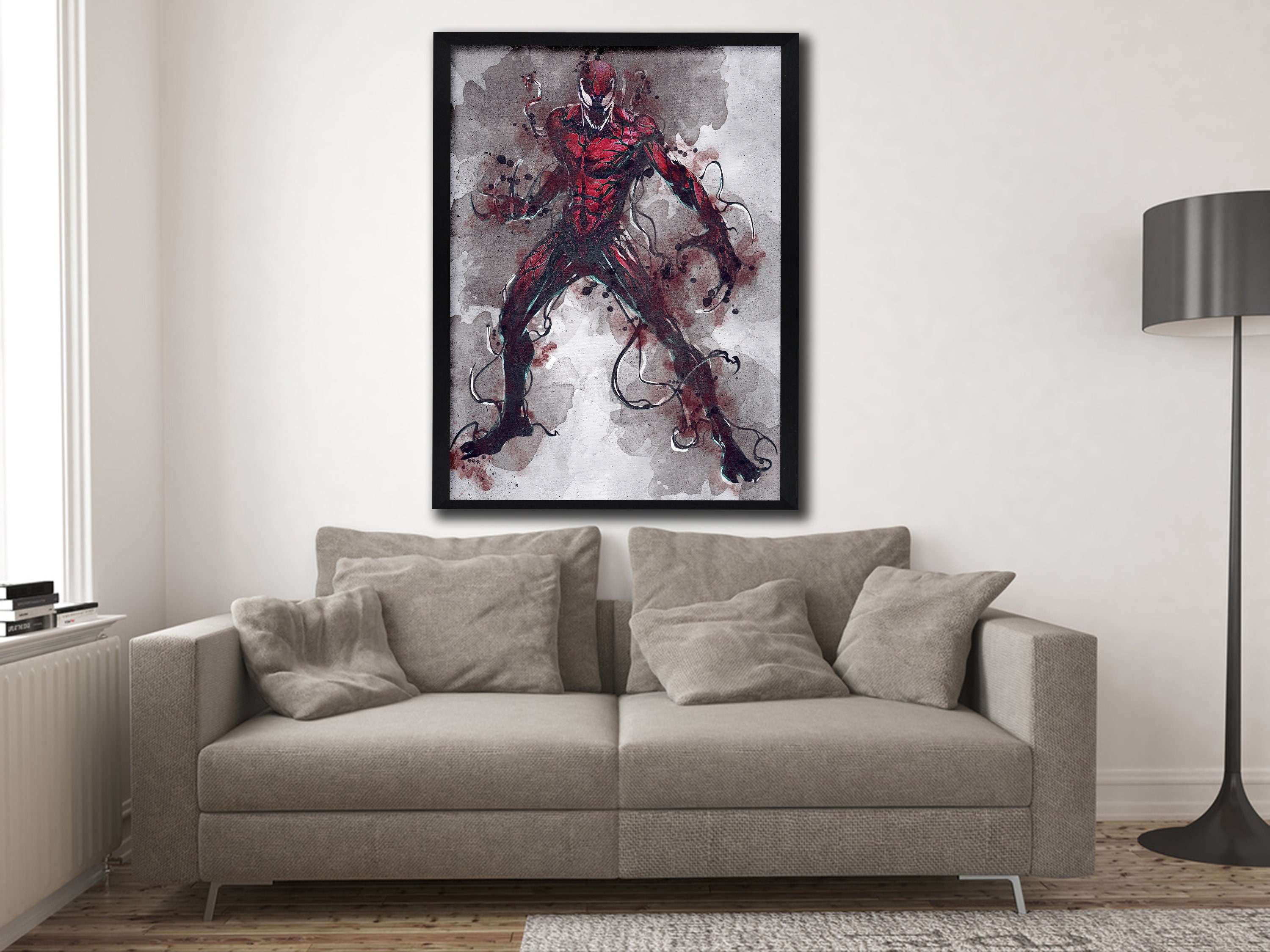 Spiderman di San Valentino, arte della parete in stile fumetto, prodotto  digitale, download istantaneo 1:1 -  Italia