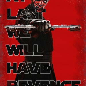 DARTH MAUL - Darth Maul Poster - Darth Maul Digital - Star Warsl Poster ...