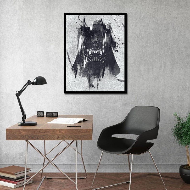 Fan Art -Wall Art Watercolor Art Unframed Poster Canvas Poster Sith Poster DARTH VADER POSTER Star Wars Print Star Wars Poster