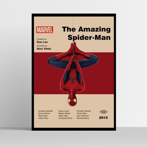 SPIDERMAN POSTER - Spider-Man Print - Mid Century Modern Poster - Minimalist Art Poster - Wall Art - Printable Art - Marvel - Digital Art image 7