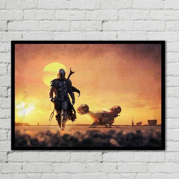 MANDALORIAN - Mandalorian Digital - Mandalorian Poster- Star Wars Poster - Star Wars Print - Digital Print - Star Wars Art - Printable Art