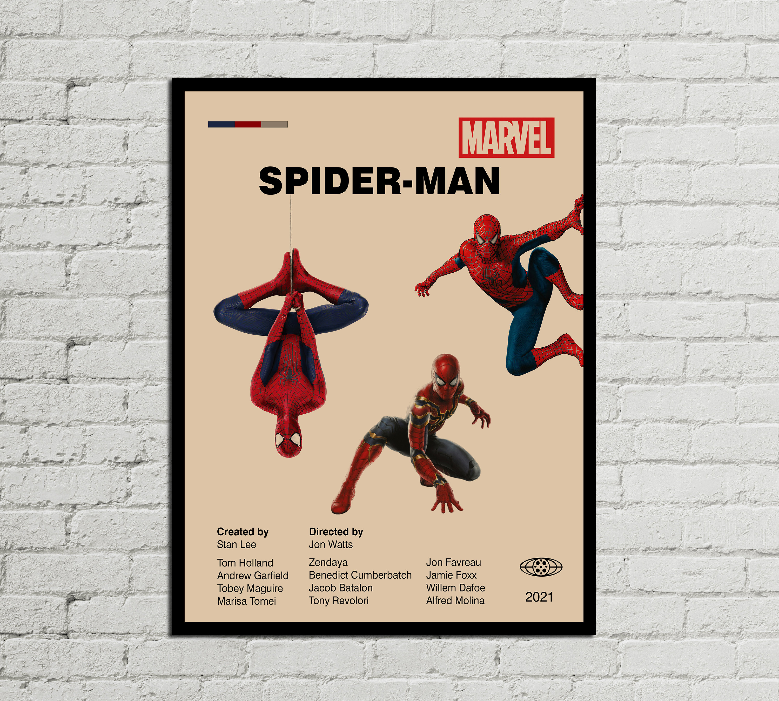 Posters de Spider-man sous cadre en bois en ligne