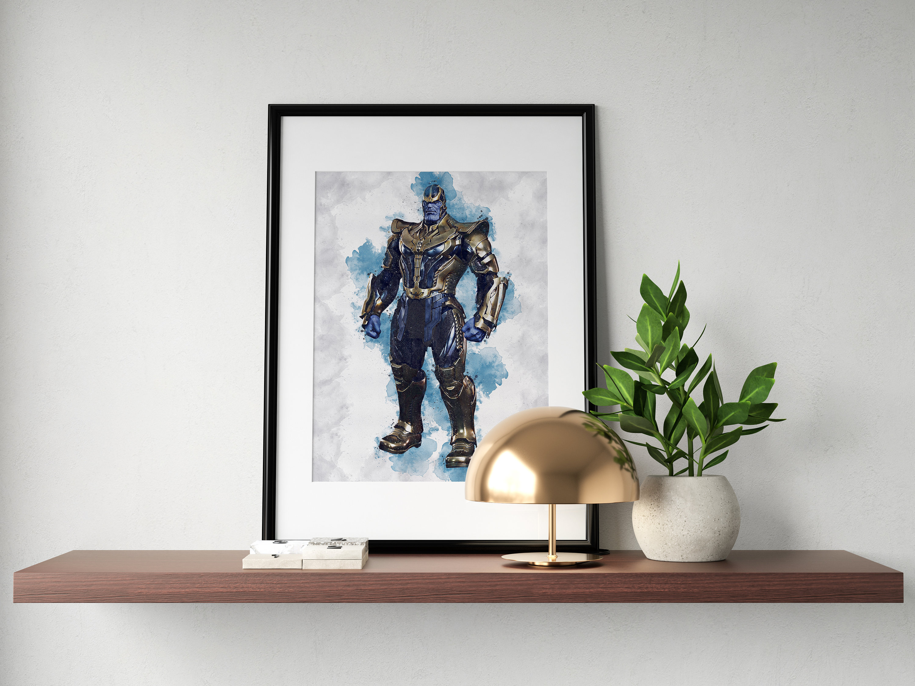 THANOS Thanos Print Thanos Digital Marvel Poster | Etsy
