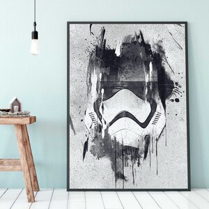 STORMTROOPER Stormtrooper Poster Stormtrooper Digital Star Wars Poster Digital Print Watercolor ...