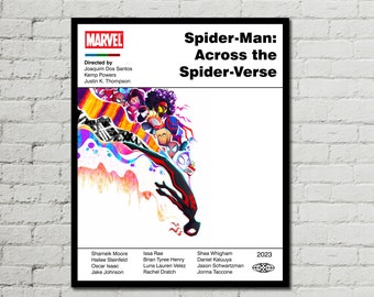 Spider-Man Across the Spider-Verse Poster - Miles Morales Poster - Marvel Poster - Spider-Man Poster - Printable Art - Digital Art -Wall Art