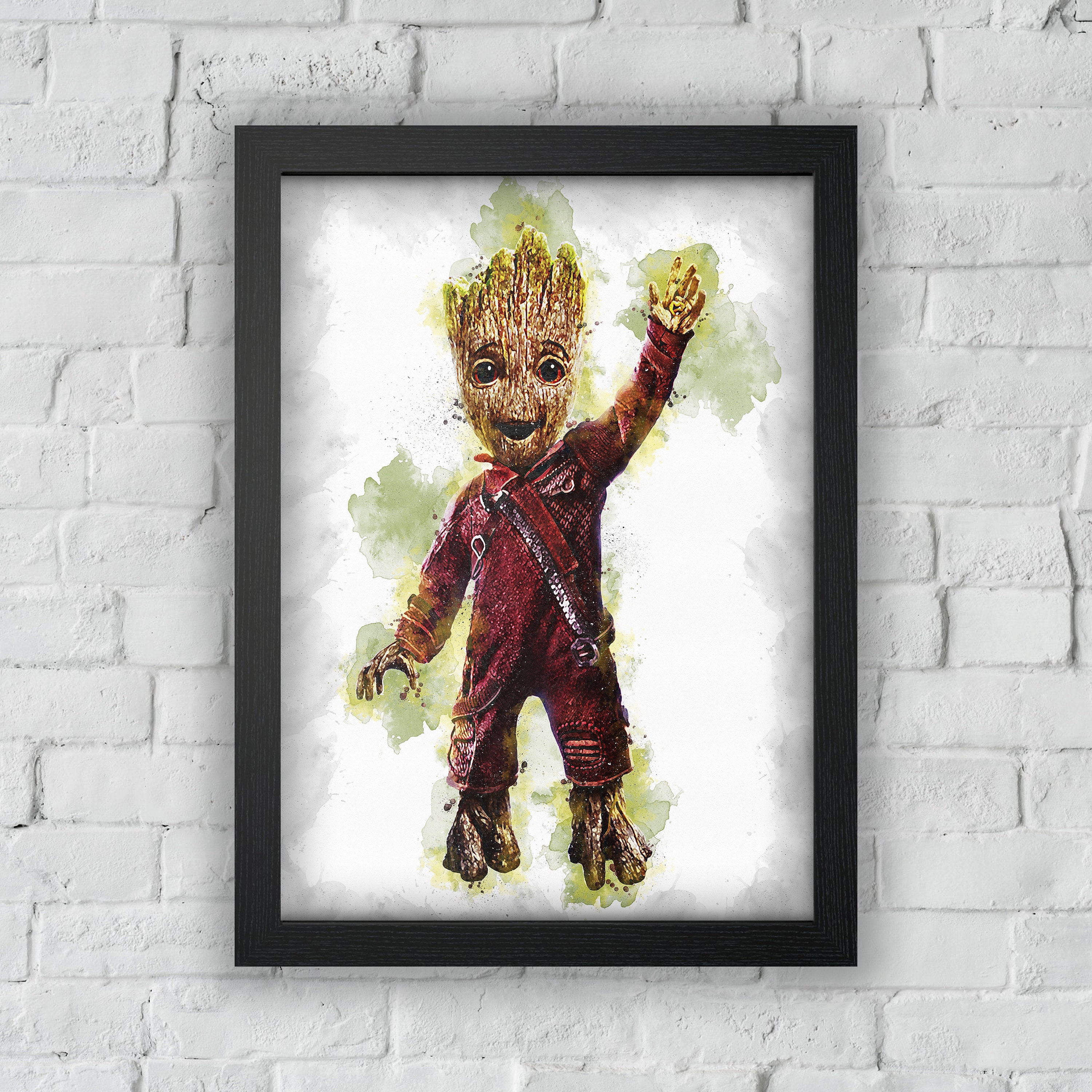 BABY GROOT Baby Groot Poster Marvel Poster Guardians of Galaxy Digital  Download Digital Print Watercolor Art Printable Art 