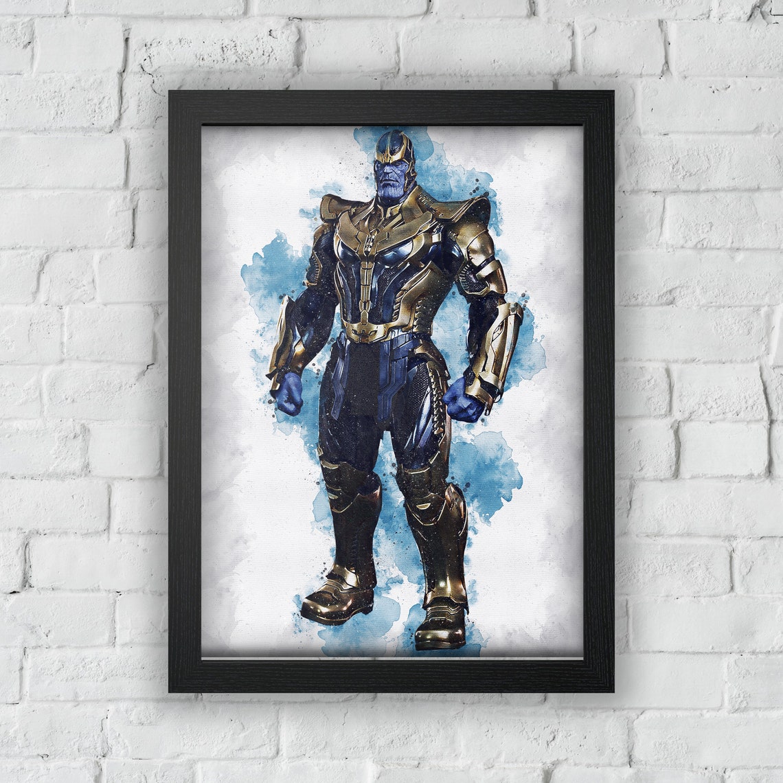 THANOS Thanos Print Thanos Digital Marvel Poster | Etsy