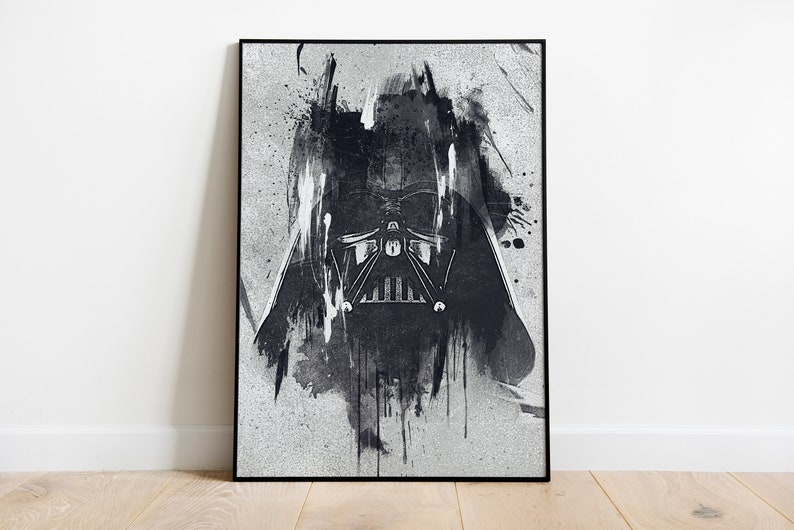 Fan Art -Wall Art Watercolor Art Unframed Poster Canvas Poster Sith Poster DARTH VADER POSTER Star Wars Print Star Wars Poster