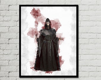 DARTH PLAGUEIS POSTER - Star Wars Poster - Watercolor Art - Digital Art - Printable Art - Wall Art - Home Decor - Digital Print