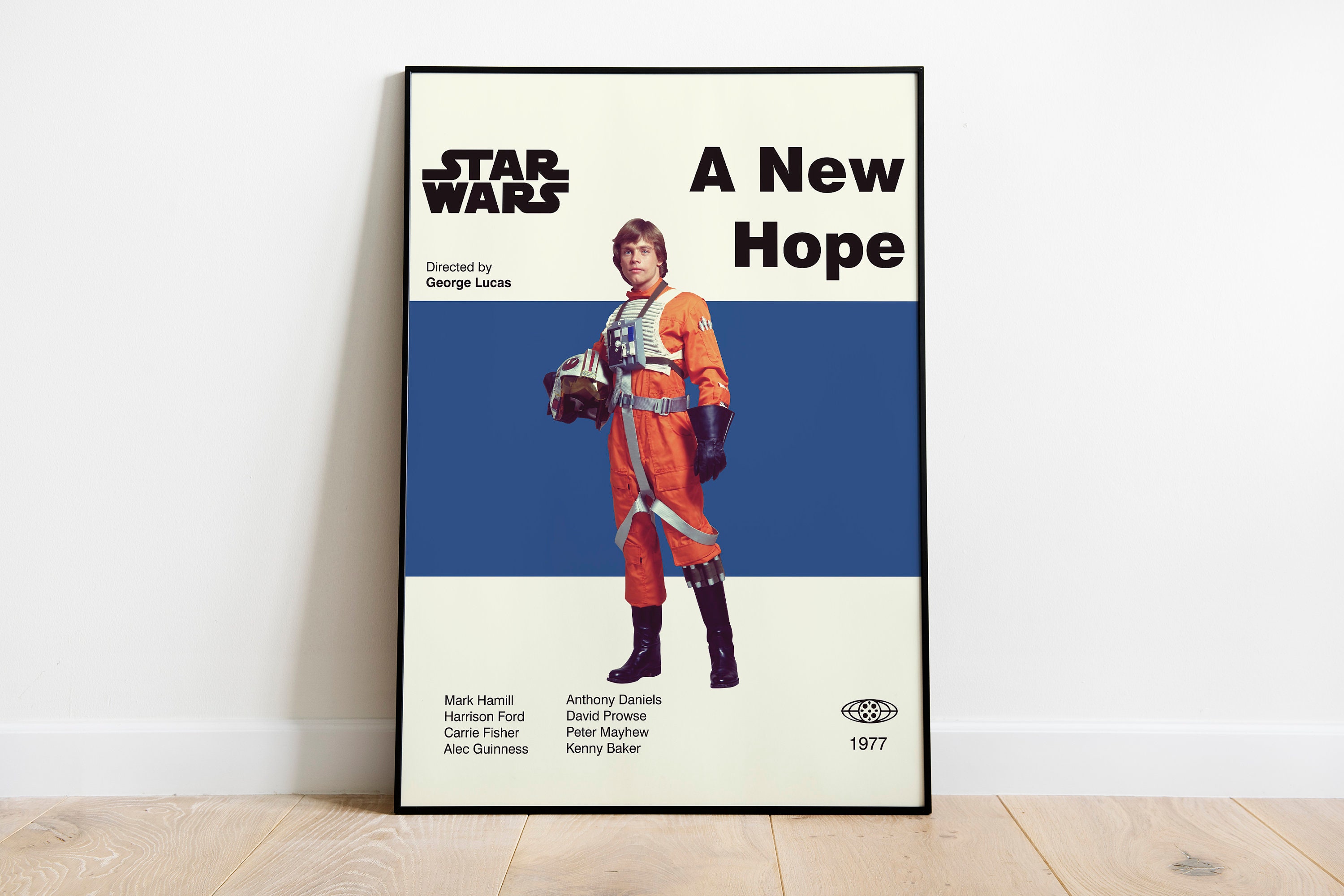STAR WARS POSTER - Luke Skywalker Poster - A New Hope Poster - Mid
