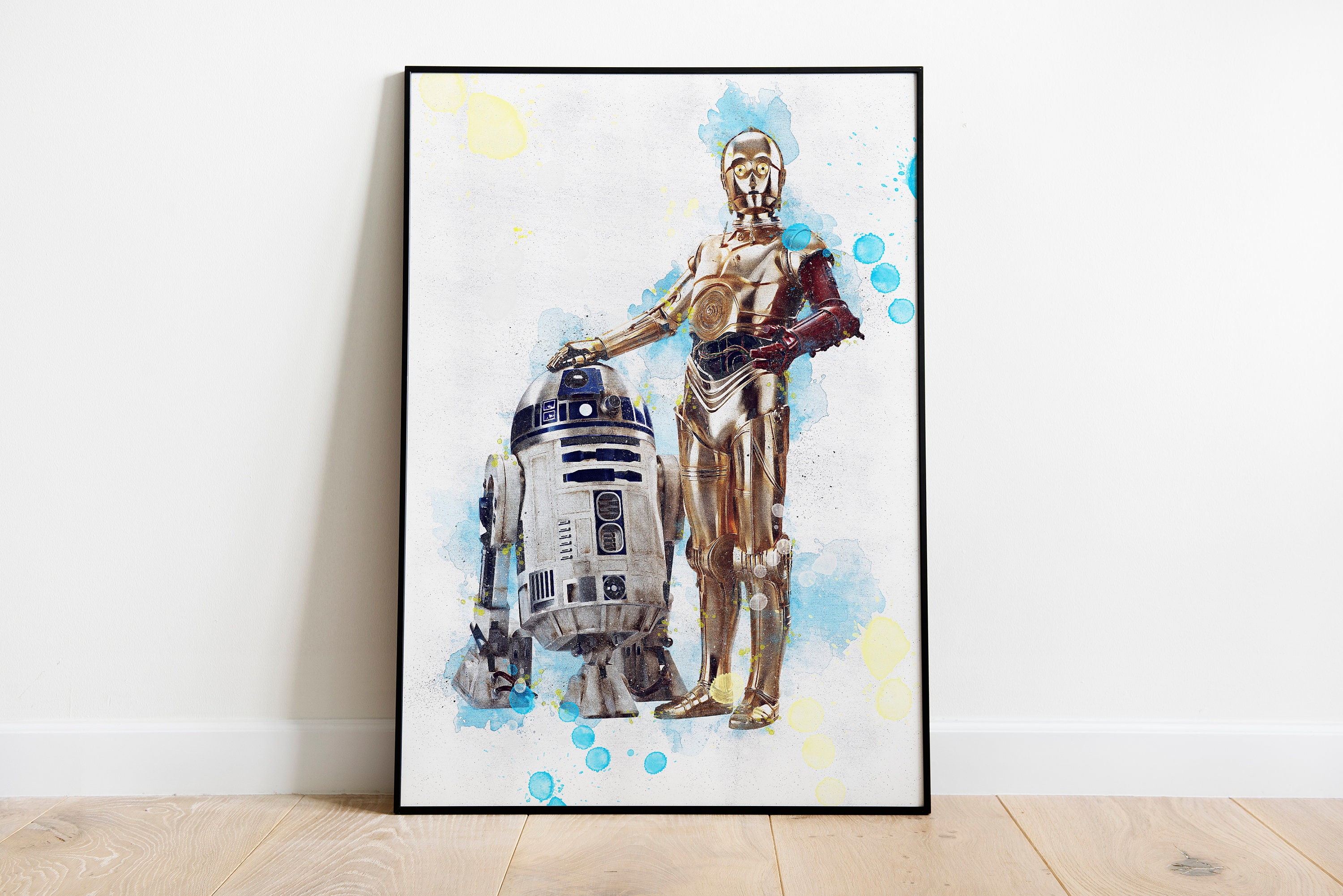 正規通販 ポスター C3PO & R2-D2 - スターウォーズ - C3PO - R2-D2 絵画